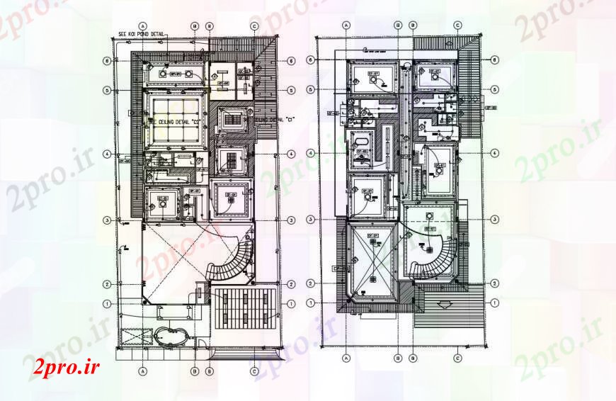 دانلود نقشه طراحی داخلی برق طراحی پارک آسیاب اتوکد 20 در 37 متر (کد90492)