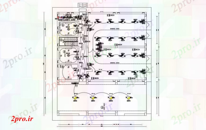 دانلود نقشه طراحی داخلی طرحی  نصب و راه اندازی برق در ساخت (کد90498)