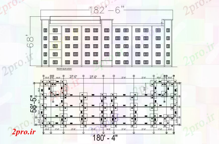 دانلود نقشه کارخانه صنعتی ، کارگاه نما صنعتی ساخت و ساز 7 در 21 متر (کد90515)