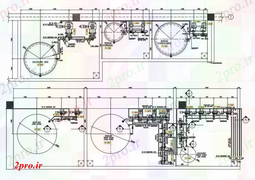 دانلود نقشه کارخانه صنعتی  ، کارگاه طرحی های صنعتی  با دیگ جزئیات   (کد90533)