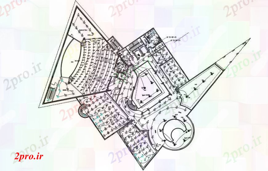 دانلود نقشه اتوماسیون و نقشه های برق طراحی برق در ساختمان (کد90566)