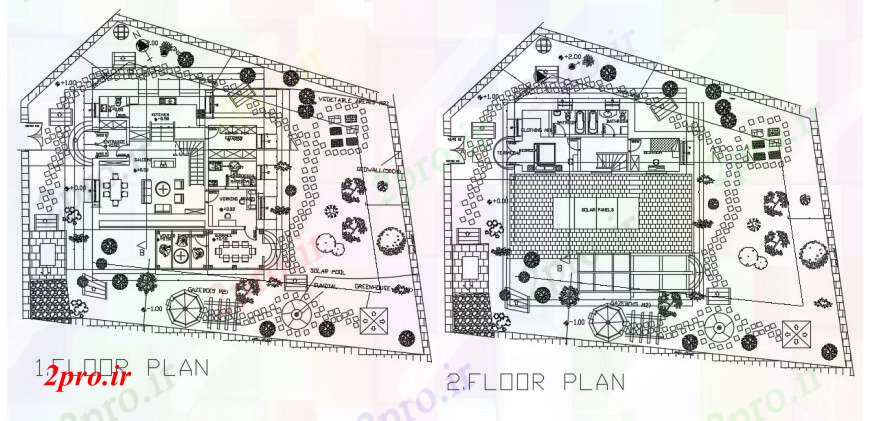 دانلود نقشه مسکونی  ، ویلایی ، آپارتمان  معماری طراحی پروژه ویلا  (کد90629)