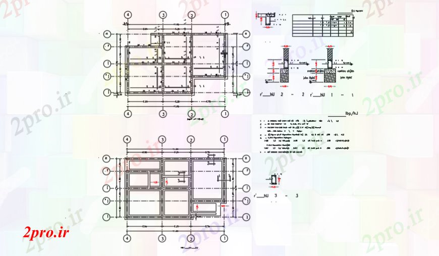 دانلود نقشه طراحی اتوکد پایه بنیاد طراحی طرحی خانه کشاورز در ویلا طراحی 6 در 11 متر (کد90639)