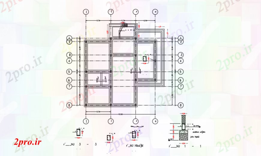دانلود نقشه طراحی اتوکد پایه بنیاد طراحی طرحی خانه راحت در ویلا طراحی (کد90640)