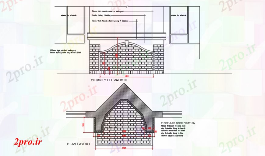 دانلود نقشه مسکونی  ، ویلایی ، آپارتمان  شومینه طرحی و نما طراحی خانه طراحی (کد90675)