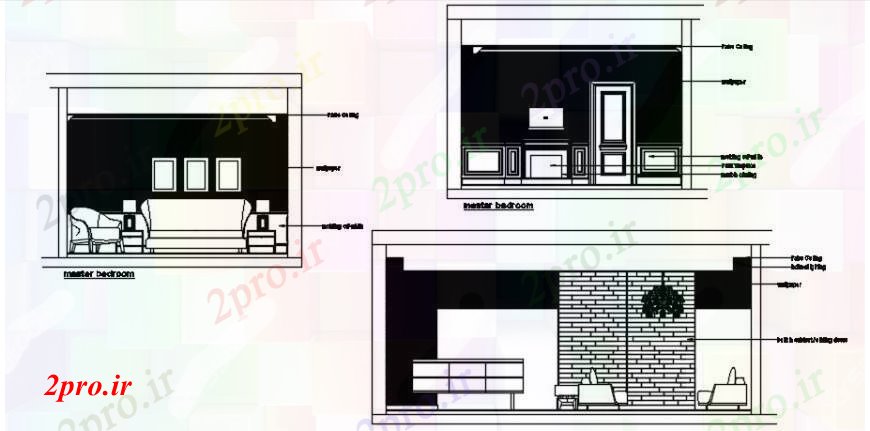 دانلود نقشه اتاق نشیمن ، حال ، پذیرایی طراحی اتاق بلوک های مبلمان نما اتاق 6 در 10 متر (کد90900)