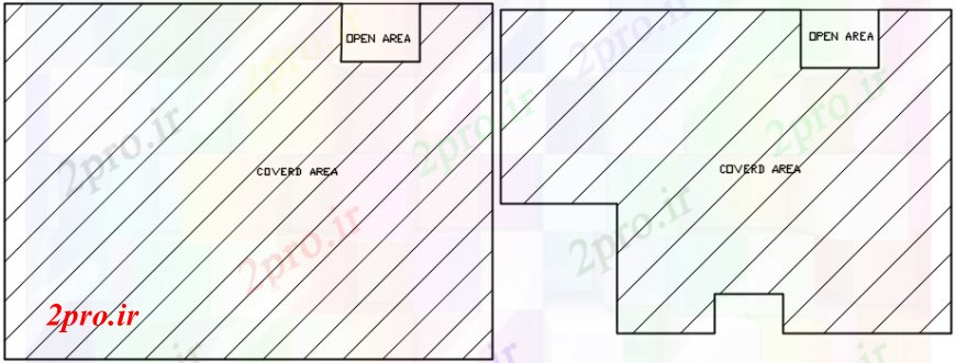 دانلود نقشه مسکونی ، ویلایی ، آپارتمان نمای بالای معماری خارجی 9 در 13 متر (کد91009)