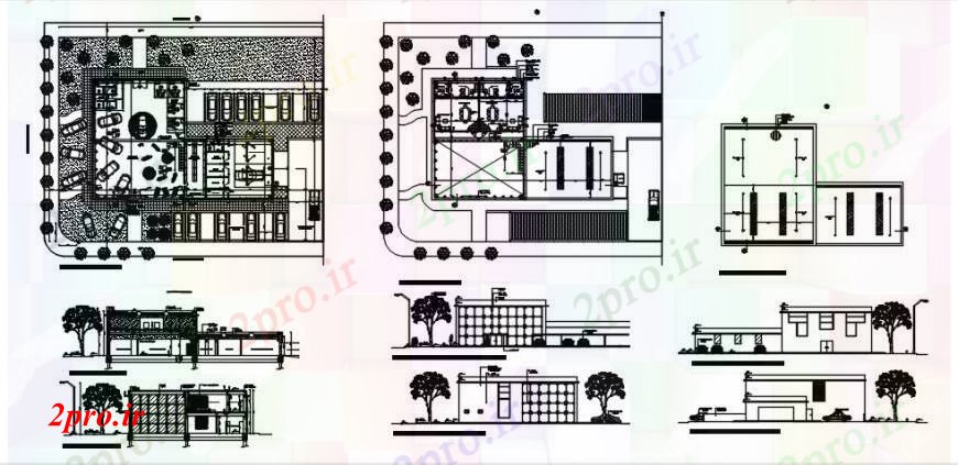 دانلود نقشه  ساختمان دولتی ، سازمانی تجاری بخش گالری موزه و طرحی طبقه طراحی جزئیات  (کد91183)