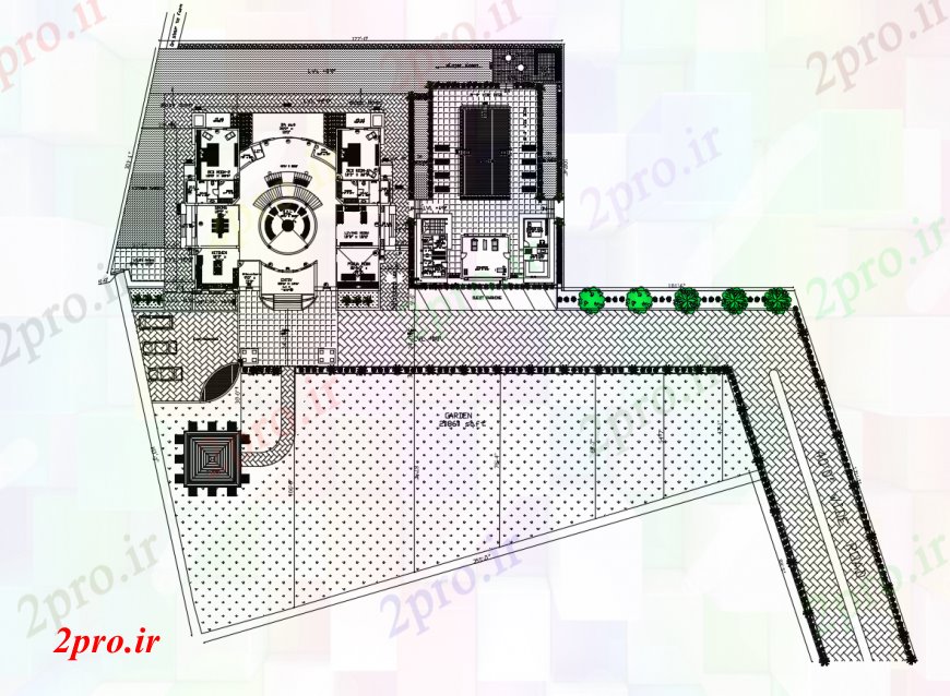 دانلود نقشه ساختمان اداری - تجاری - صنعتی طراحی جزئیات طرحی ساختمان تجاری 22 در 24 متر (کد91221)