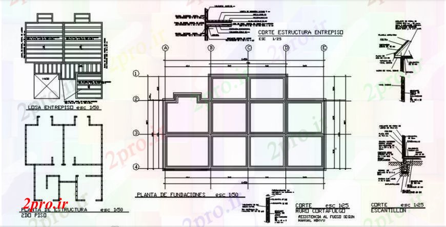 دانلود نقشه طراحی جزئیات ساختار طرحی بنیاد، طرحی جلد و ساختار طراحی جزئیات برای خانه (کد91274)