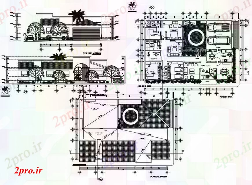 دانلود نقشه مسکونی ، ویلایی ، آپارتمان د طراحی محل اقامت طرحی نوکر خودکار 15 در 21 متر (کد91403)