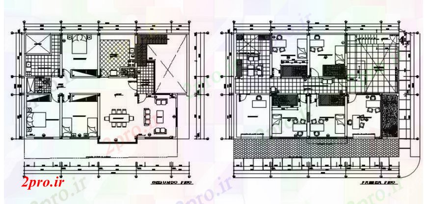 دانلود نقشه مسکونی  ، ویلایی ، آپارتمان  خانه مسکونی همراه با طبقه درمانگاه طراحی جزئیات  دندان (کد91417)