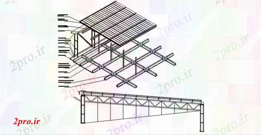 دانلود نقشه جزئیات ساخت و ساز طراحی  دو بعدی  از تفصیلی سیستم سقف های کاذب با  صفحه خودکار  (کد91688)