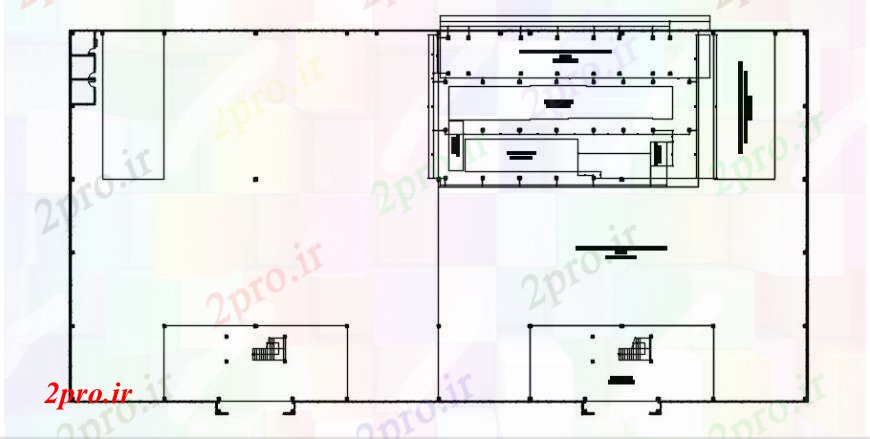 دانلود نقشه ساختمان اداری - تجاری - صنعتی منطقه اداری در کارخانه طراحی کلی طراحی جزئیات 3 در 10 متر (کد91700)