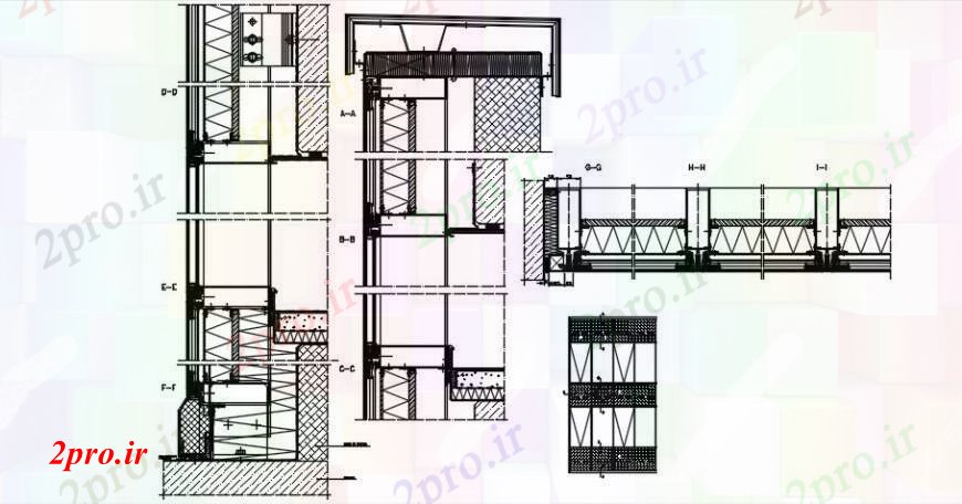 دانلود نقشه جزئیات ساخت و ساز  د طراحی از جزئیات نجاری   خودرو (کد91754)