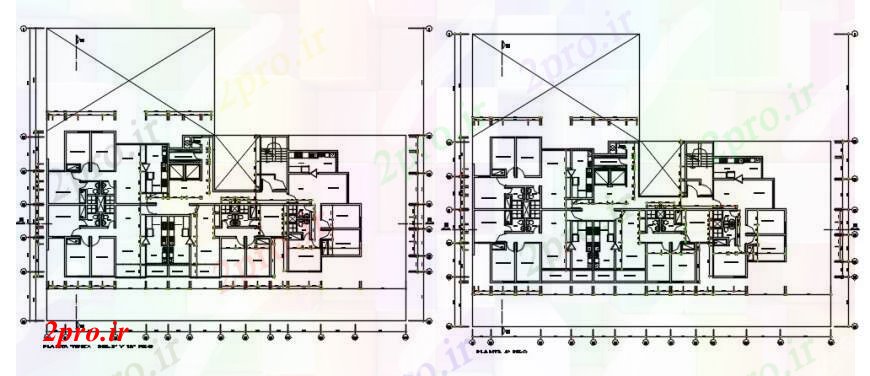 دانلود نقشه مسکونی ، ویلایی ، آپارتمان سوم تا دوازده طبقه توزیع طراحی جزئیات برای آپارتمان ساخت و ساز 18 در 37 متر (کد91779)