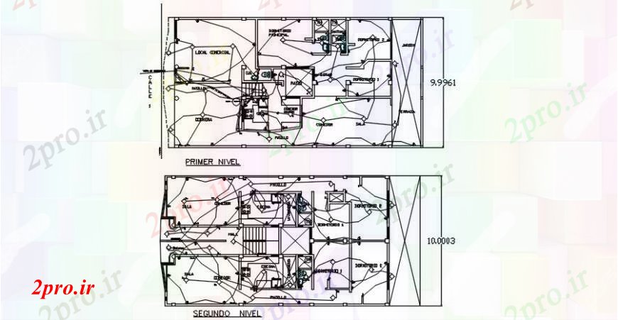 دانلود نقشه اتوماسیون و نقشه های برق د  طراحی از دو طبقه در سطح   خودرو الکتریکی (کد91814)