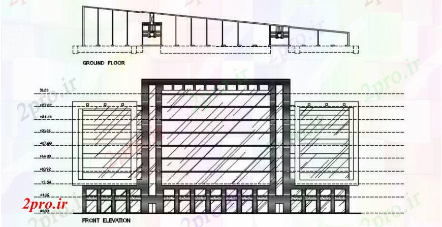 دانلود نقشه مسکونی  ، ویلایی ، آپارتمان   د طراحی از طرحی و نما طرحی خودکار   (کد91820)