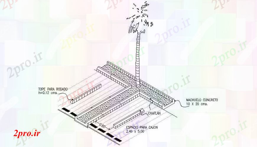 دانلود نقشه درختان و گیاهان طراحی  و یا مسیر جاده درختان دو بعدی  خودکار  های  (کد91894)