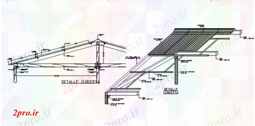 دانلود نقشه طراحی جزئیات ساختار چوب ساختار بخش سقف و ساخت و ساز جزئیات (کد91985)
