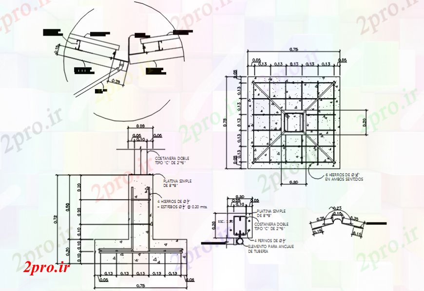 دانلود نقشه طراحی جزئیات ساختار ساختار پوشش سقف و ساخت و ساز طراحی جزئیات  (کد92070)
