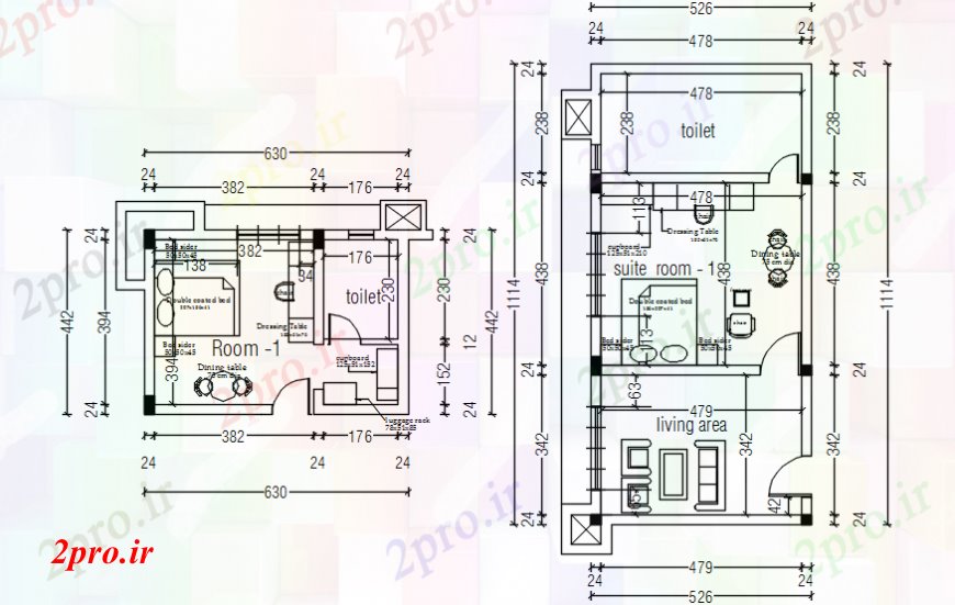 دانلود نقشه حمام مستر اتاق خواب کت و شلوار از طرحی توزیع هتل با مبلمان طراحی جزئیات  (کد92096)