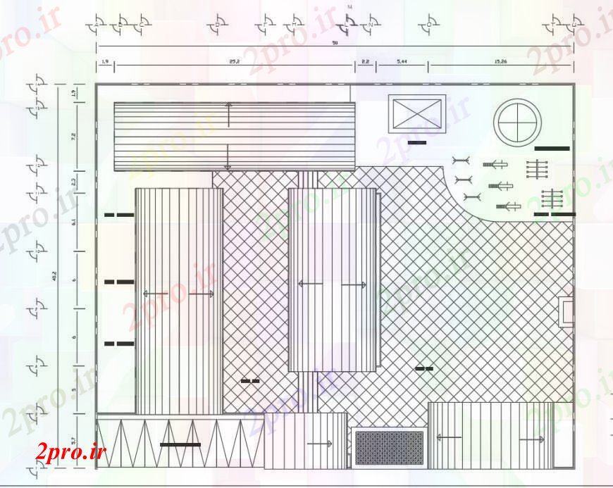دانلود نقشه طراحی جزئیات ساختار فریم و پوشش ساختار طرحی جزئیات رستوران 10 در 12 متر (کد92172)