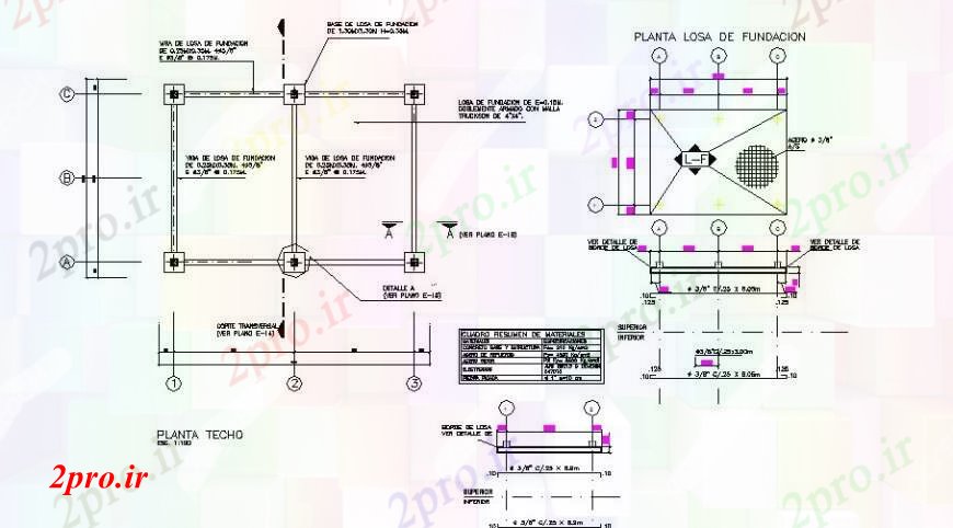 دانلود نقشه طراحی جزئیات ساختار بنیاد طرح، تیرها و پایه ساختار جزئیات برای آشپزخانه 6 در 8 متر (کد92221)