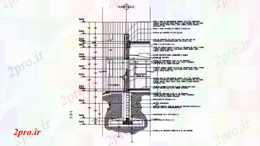 دانلود نقشه جزئیات ساخت و ساز  دو بعدی  رسم دیوار جزئیات   خودرو (کد92286)