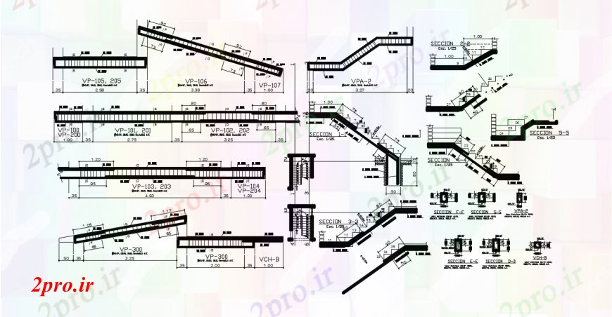 دانلود نقشه جزئیات ساخت و ساز طراحی  دو بعدی  از بخش کبابی   خودرو (کد92449)