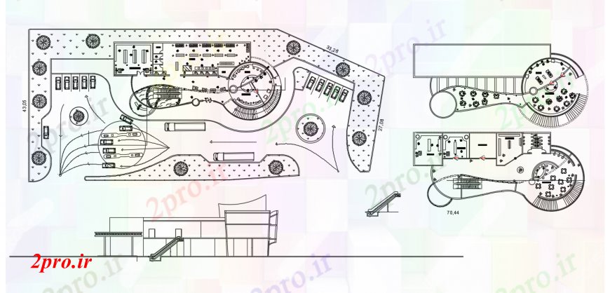 دانلود نقشه مسکونی  ، ویلایی ، آپارتمان  طراحی  دو بعدی  از برنامه نما   خودرو (کد92459)