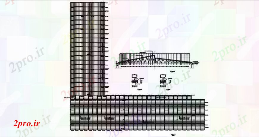 دانلود نقشه طراحی جزئیات ساختار طرحاز بلوک های ساختار سقف  اتوکد (کد92629)