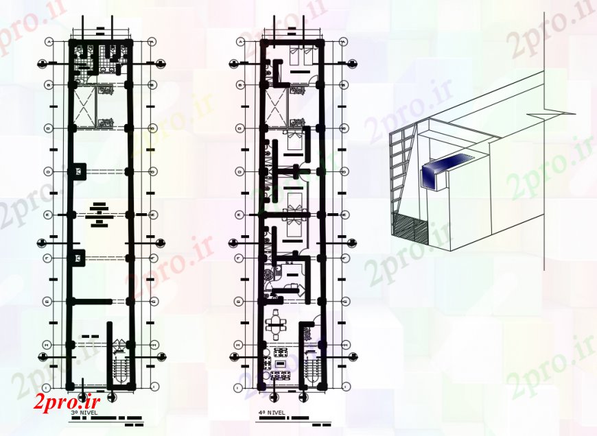 دانلود نقشه مسکونی  ، ویلایی ، آپارتمان  طراحی  دو بعدی  از کف خانه  نما خودکار  (کد92668)