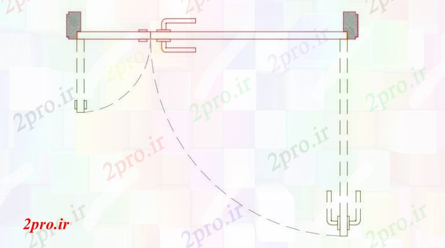 دانلود نقشه جزئیات طراحی در و پنجره  درب بلوک پویا (کد92809)