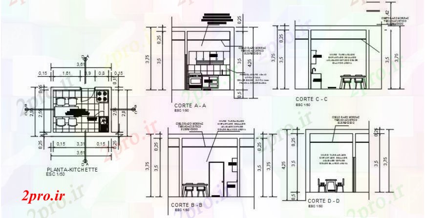 دانلود نقشه جزئیات و طراحی داخلی دفتر بخش بانک کابین های متعدد و آشپزخانه طرحی های 20 در 33 متر (کد92849)