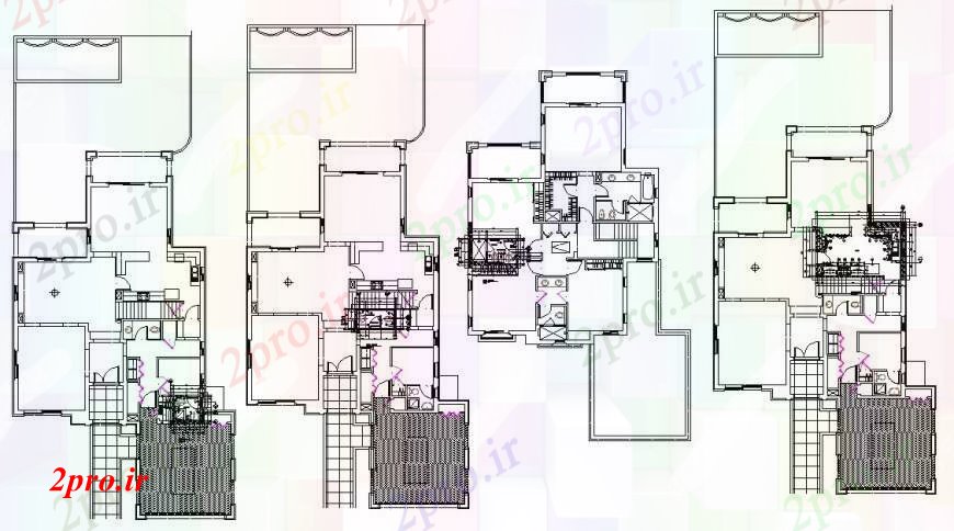 دانلود نقشه حمام مستر همه طبقه بهداشتی طرحی و نصب و راه اندازی جزئیات برای ویلا ساخت 2 در 3 متر (کد92924)