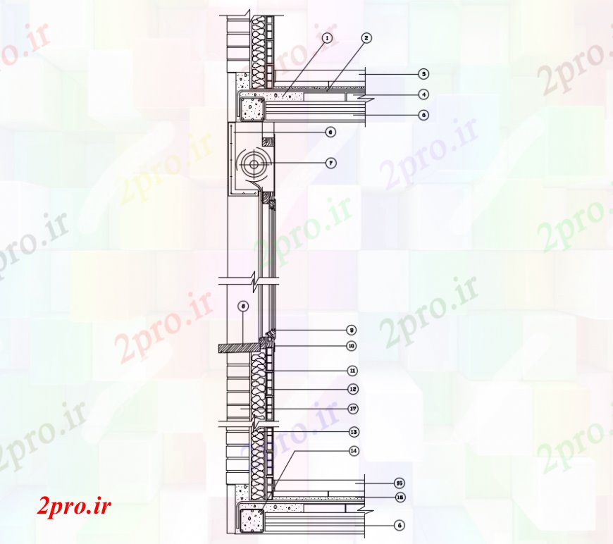 دانلود نقشه جزئیات ساخت و ساز طراحی  دو بعدی  از ساخت و ساز D3   خودرو (کد93044)