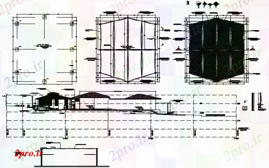 دانلود نقشه طراحی جزئیات ساختار حصار محیط برای بخش خانه، برنامه ریزی و نصب و راه اندازی جزئیات (کد93201)