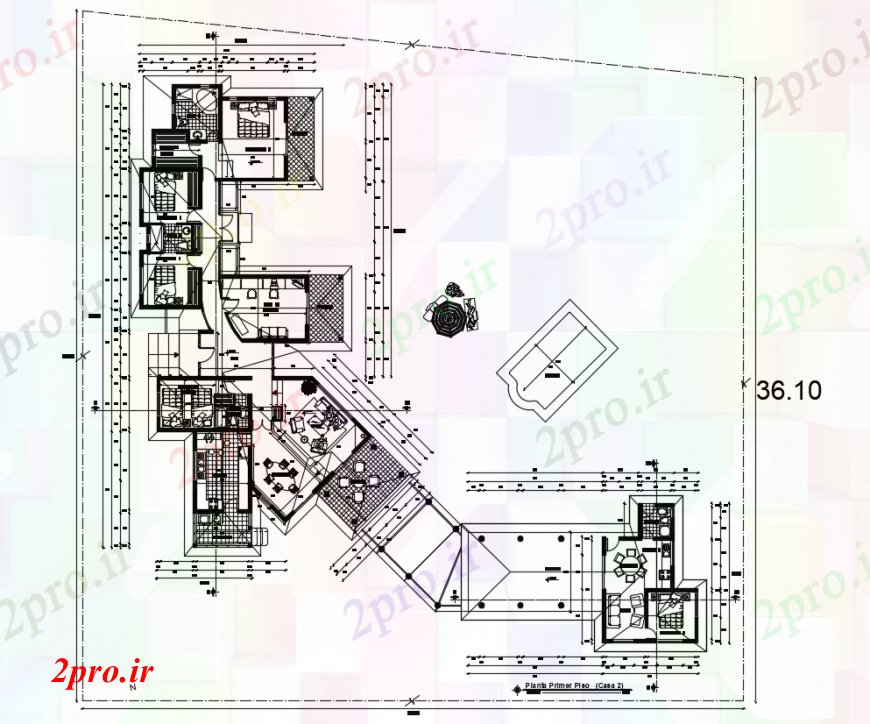 دانلود نقشه مسکونی  ، ویلایی ، آپارتمان  طراحی  دو بعدی  خانه تخت نما   خودرو (کد93264)