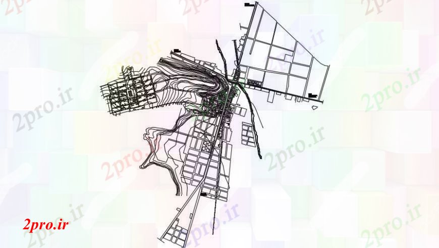 دانلود نقشه برنامه ریزی شهری شهرستان نقشه   طراحی (کد93386)