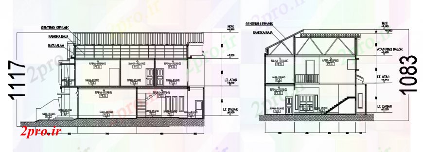 دانلود نقشه مسکونی  ، ویلایی ، آپارتمان  طراحی  دو بعدی  از PHDM  بخش  اتوکد (کد93400)