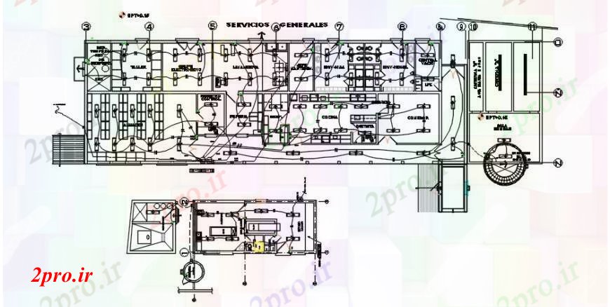 دانلود نقشه طراحی داخلی برق جزئیات طراحی طرحی در ساخت 12 در 44 متر (کد93450)