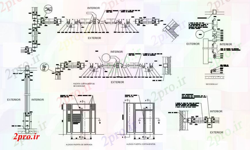 دانلود نقشه جزئیات ساخت و ساز  دو بعدی  رسم نجاری جزئیات  اتوکد (کد93455)