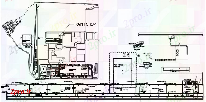 دانلود نقشه هایپر مارکت  - مرکز خرید - فروشگاه طرحاز طراحی های مغازه ساختمان  جزئیات (کد93503)