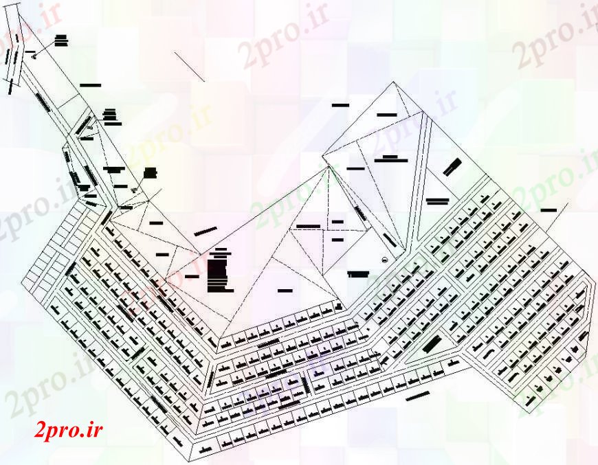 دانلود نقشه مسکونی ، ویلایی ، آپارتمان اقامت توطئه بالای 8 در 13 متر (کد93588)