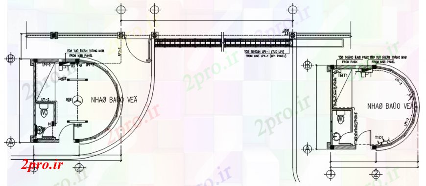 دانلود نقشه مسکونی  ، ویلایی ، آپارتمان  خانه گارد طراحی  دو بعدی  در   اتوکد (کد93670)