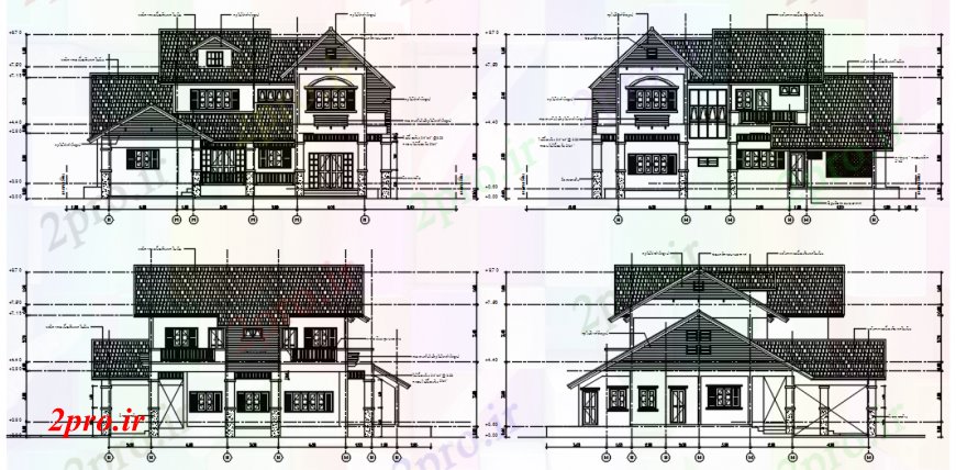 دانلود نقشه مسکونی  ، ویلایی ، آپارتمان  نما  دو بعدی  آپارتمان     اتوکد (کد93828)