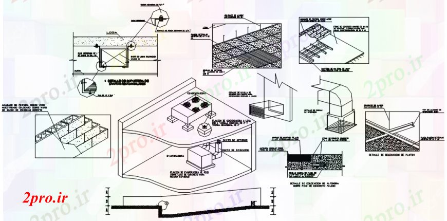 دانلود نقشه طراحی جزئیات ساختار بلوک های طراحی جزئیات سازه در  به  (کد93861)