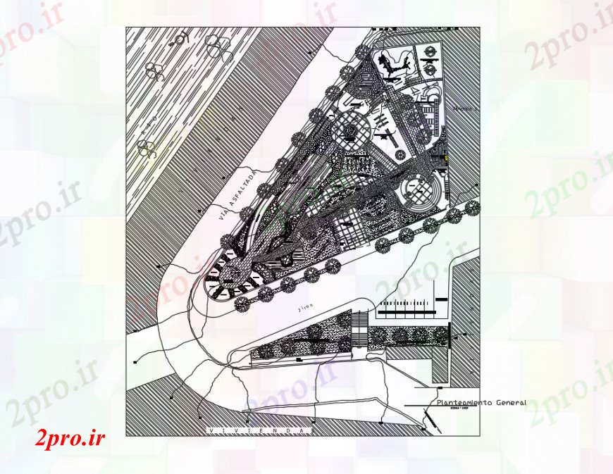 دانلود نقشه ورزشگاه ، سالن ورزش ، باشگاه طراحی  دو بعدی  از زمین بازی  اتوکد فرهنگی (کد93875)