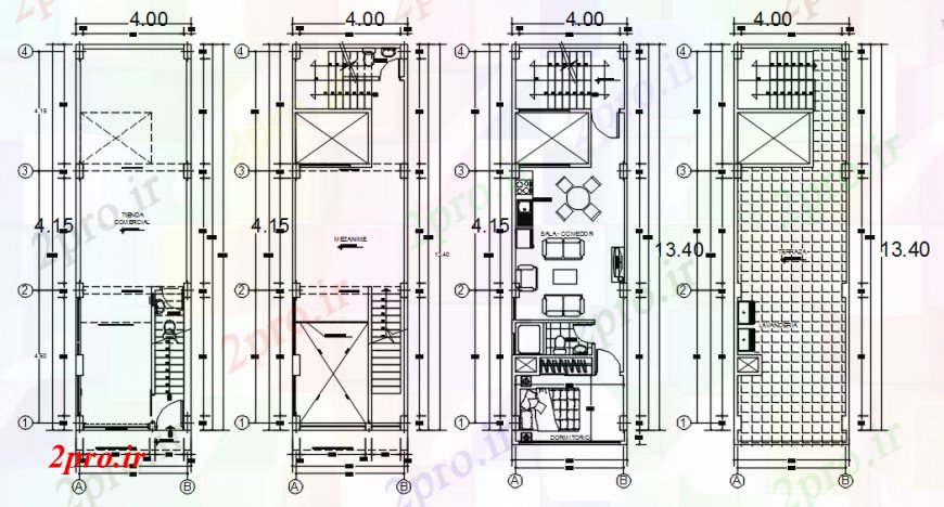 دانلود نقشه مسکونی  ، ویلایی ، آپارتمان  واحد مسکونی دو بعدی  جزئیات طراحی طرحی   softwrae (کد93905)